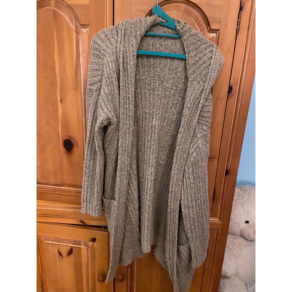 Hooded cardigan